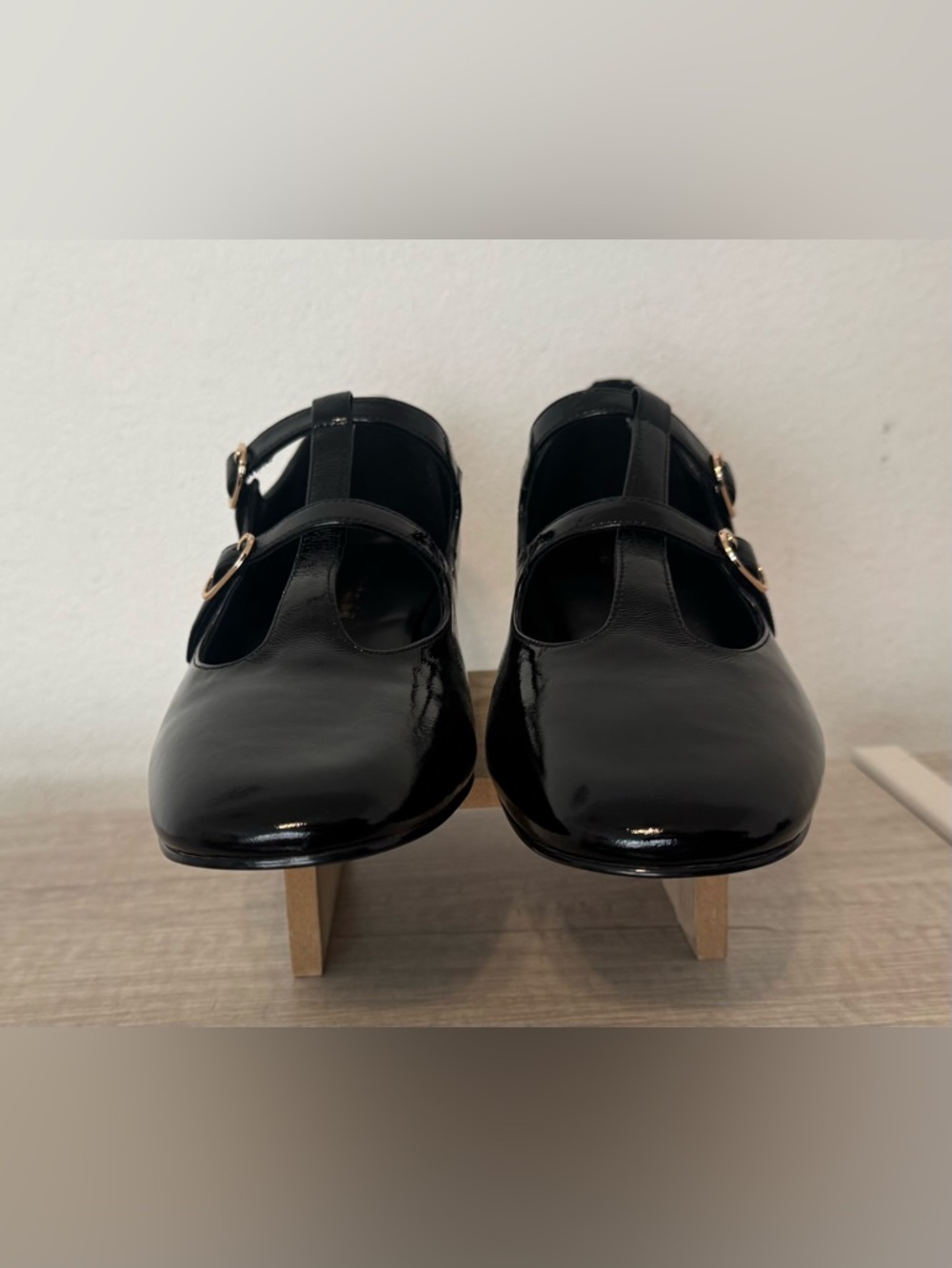 Jeffrey Campbell Filmstar Mary Jane Patent Leather Pumps Kitten Heel Size 10 - Picture 3 of 9